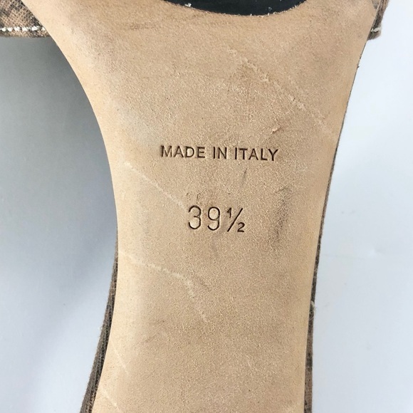 Dior AW2006 John Galliano Retro Vintage Heart Charm Oblique Slip On Mules 39.5 - Picture 6 of 6